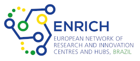 Logo: European Network of Research and Innovation Centres and Hubs, Brazil (ENRICH)