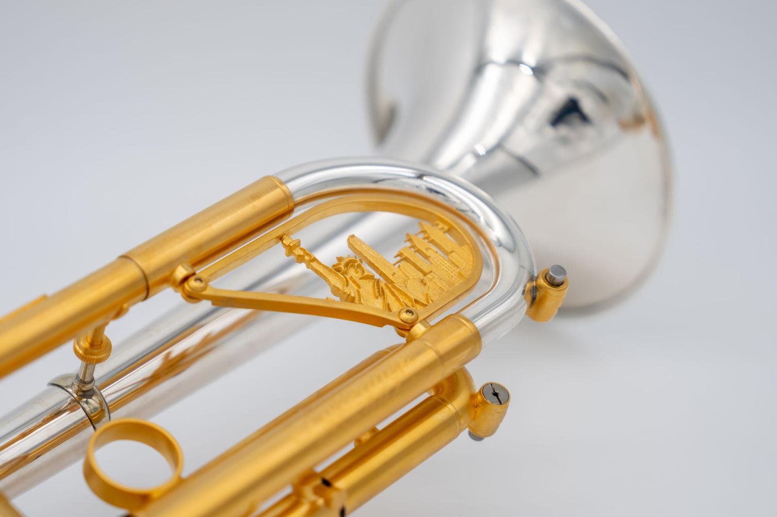 Trompete mit Bauteilen aus dem 3D-Drucker