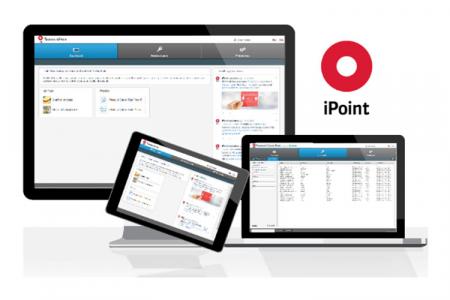 Drei unterschiedliche große Tablets mit der Anwendung iPoint. Illustration: iPoint Systems