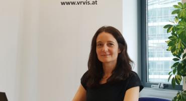 Dr. Johanna Schmidt, VRVis, im Büro. Foto: VRVis