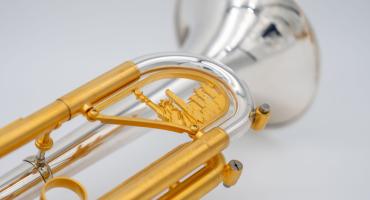 Trompete von Anton Prossegger mit Bauteilen aus dem 3D-Druck. Foto: Anton Possegger